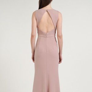 Jenny Yoo Open Back Dress in Crepe